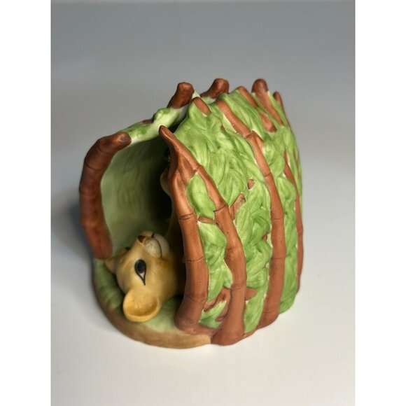 VTG Franklin Mint 1988 Safari Surprises 3.25" Lion Porcelain Figurine - Picture 2 of 8